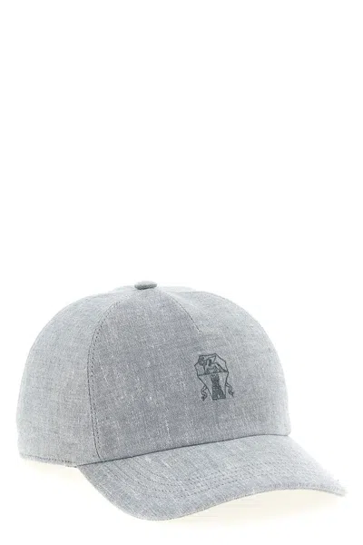 Brunello Cucinelli Women 'baseball' Cap In Gray