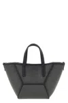 Brunello Cucinelli Precious Bc Duo Mini Bag In Grained Leather In Black