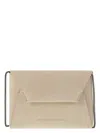 Brunello Cucinelli Women's Bc Duo Suede Clutch Bag With Precious Chain In Ivory