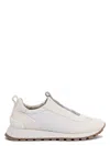 Brunello Cucinelli White Sneakers With Monile Insert In White