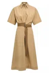 Brunello Cucinelli Cotton Poplin Chemiser Dress With Adjustable Belt
