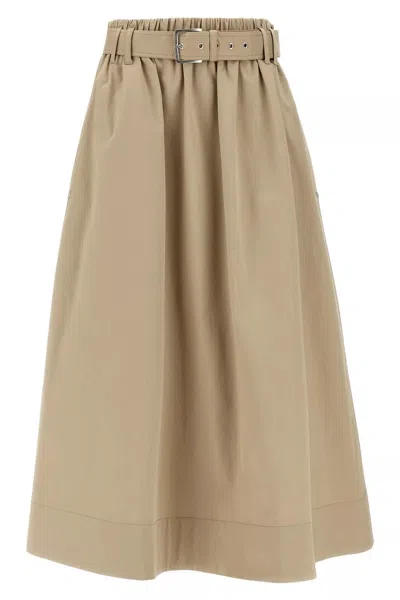 BRUNELLO CUCINELLI BRUNELLO CUCINELLI WOMEN BELT SKIRT
