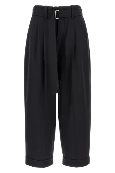 BRUNELLO CUCINELLI BRUNELLO CUCINELLI WOMEN BELT WOOL PANTS