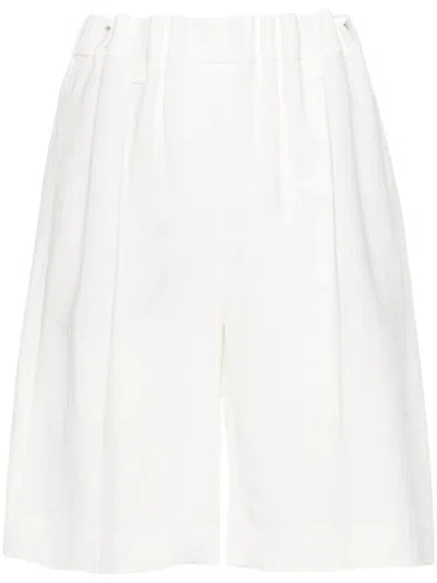 Brunello Cucinelli Women Bermuda Shorts In White