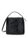 Brunello Cucinelli Women Black Medium Crossbody Bag With Monile Detail In Soft Leather Woman