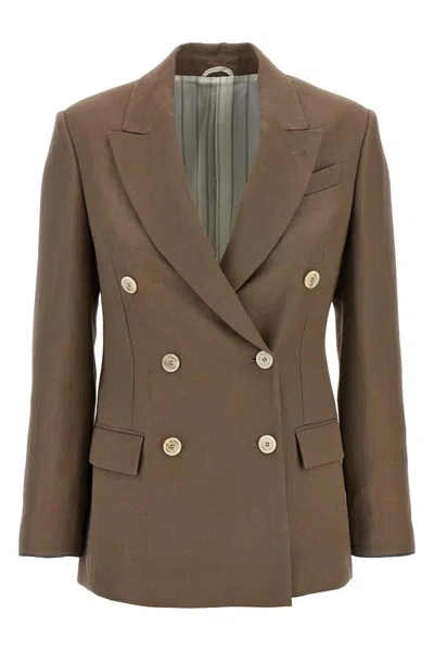 Brunello Cucinelli Women Blazer Twill Fluid