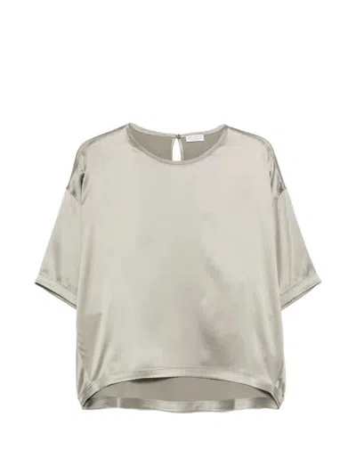 Brunello Cucinelli Women Blouse In Gray
