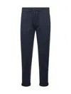 Brunello Cucinelli Women Blue Interlock Precious Stripe Trousers In Multi