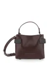 Brunello Cucinelli Essence Small Calfskin Top-handle Bag With Precious Bands In Neutral