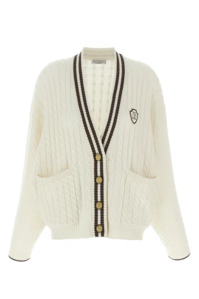 BRUNELLO CUCINELLI BRUNELLO CUCINELLI WOMEN BRAIDED CARDIGAN