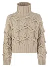 Brunello Cucinelli Braided Sweater Sweaters And Cardigans Beige In Neutral