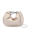 Brunello Cucinelli Women Brioche Hobo Soft Bag With Precious Chain In Cream