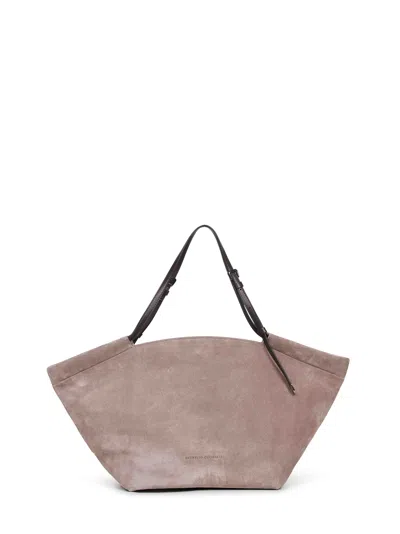 Brunello Cucinelli Women Brown Hobo Bag In Pink