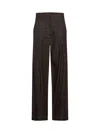 Brunello Cucinelli Women Brown Twill Wide Smart Jeans In Brown