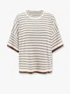 Brunello Cucinelli Women  Beige Knitwear In Cream