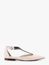Brunello Cucinelli Pointed Flat Sandals In Cream