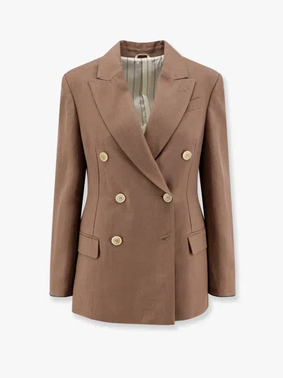 Brunello Cucinelli Women  Brown Blazers E Vests