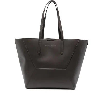 Brunello Cucinelli Women  Brown Tote Bags
