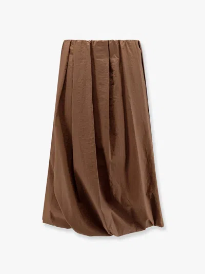 BRUNELLO CUCINELLI BRUNELLO CUCINELLI WOMEN BALLON COTTON BLEND SKIRT