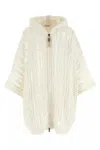 Brunello Cucinelli Cable & Mesh Sweaters And Cardigans White