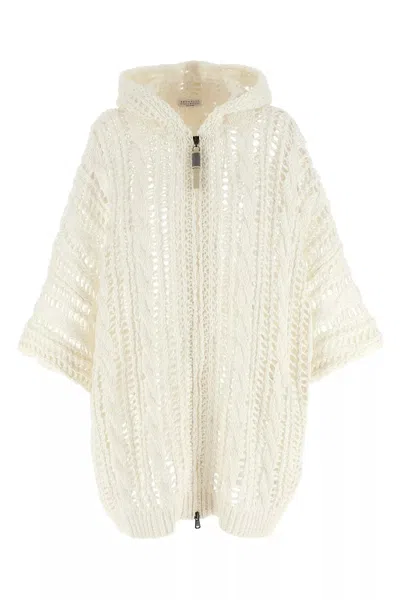 BRUNELLO CUCINELLI BRUNELLO CUCINELLI WOMEN 'CABLE & MESH' CARDIGAN