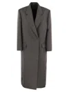 Brunello Cucinelli Women Cappotto Grigio Scuro In Gray