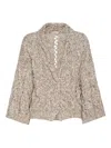 Brunello Cucinelli Long-sleeved Cardigan In Gray