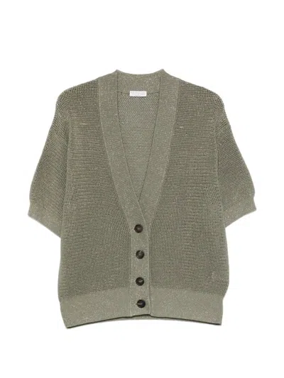 Brunello Cucinelli Women Cardigan In Gray