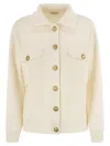 Brunello Cucinelli Buttoned Flap-pocket Cardigan In Neutral
