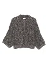 Brunello Cucinelli Twist-detail Cardigan In Multi