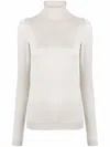 Brunello Cucinelli Roll-neck Jumper In White