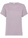 Brunello Cucinelli Women Cashmere And Silk Lightweight Sweater In Lilac