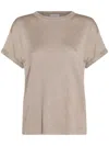 Brunello Cucinelli Women Cashmere And Silk Lightweight Sweater In Brown