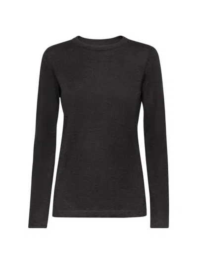 Brunello Cucinelli Women's Cashmere And Silk Lightweight Sweater In Anthracite