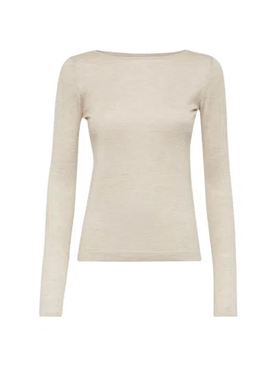 Brunello Cucinelli Women's Cashmere And Silk Lightweight Sweater In Desert