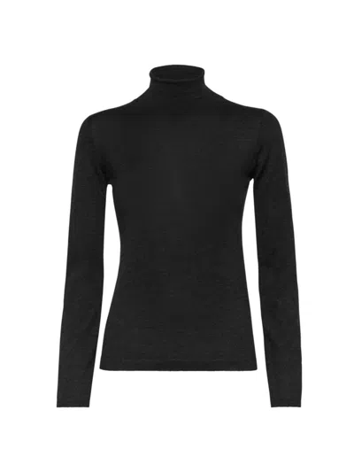 Brunello Cucinelli Women's Cashmere And Silk Lightweight Turtleneck Sweater In Anthracite