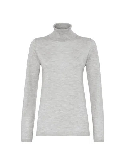 Brunello Cucinelli Cashmere And Silk Sweater In Gris_clair