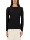 Brunello Cucinelli Boat Neck Cashmere & Lurex Knit Sweater In Black