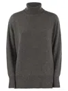 Brunello Cucinelli Sequin-embellished Roll-neck Jumper In Purple