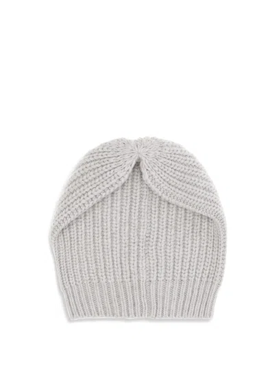 Brunello Cucinelli Women Cashmere Beanie Hat In Gray