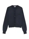Brunello Cucinelli Button-down Cashmere Cardigan In Blue