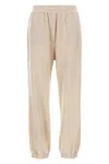 Brunello Cucinelli High Waist Cashmere Joggers In Brown