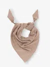 Brunello Cucinelli Women Cashmere Scarf With Monili Detail In Pink