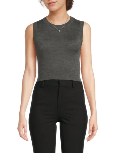 Brunello Cucinelli Women's Cashmere-silk Knit Shell Top In Green