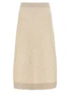 Brunello Cucinelli Women Cashmere Skirt In Neutral