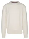 Brunello Cucinelli Cashmere Sweater In Neutral