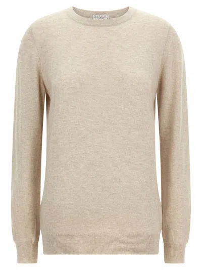 Brunello Cucinelli Women's Cashmere Sweater In Beige