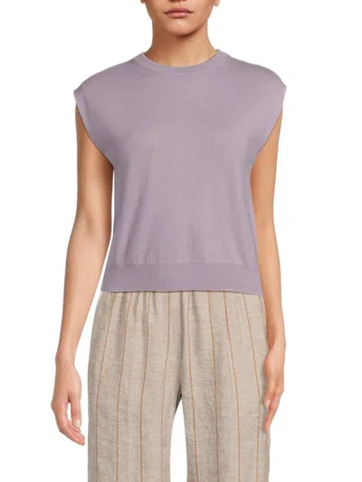 Brunello Cucinelli Women's Cashmere Sweater Vest In Lilac