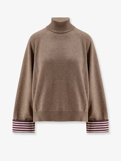 BRUNELLO CUCINELLI BRUNELLO CUCINELLI WOMEN CASHMERE SWEATER WITH MONILI DETAIL