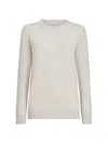 Brunello Cucinelli Women's Cashmere Sweater With Monili In Gray